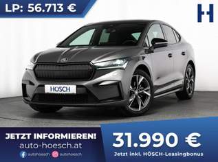 Enyaq IV 60 COUPÉ SPORTLINE MATRIX LED PANO ACC WINTERPAKET, 33490 €, Auto & Fahrrad-Autos in 4061 Pasching