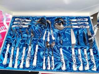56 teilige Toner Bestecksets aus CZ, aus den 1980er, , 800 €, Marktplatz-Antiquitäten, Sammlerobjekte & Kunst in 1220 Donaustadt