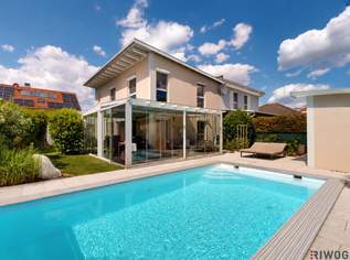 Private Wohlfühloase mit Pool, Wintergarten & unverbaubarem Grünblick, 650000 €, Immobilien-Häuser in 2325 Katastralgemeinde Himberg