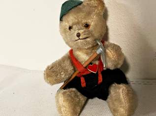 Zwei Vintage Berg Mohair Teddy Bären "Tiere mit Herz", 70 €, Marktplatz-Antiquitäten, Sammlerobjekte & Kunst in 3160 Gemeinde Traisen