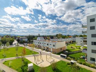 Familienwohnen in Wiener Neustadt: 3-Zimmer-Erstbezug mit Balkon im „ein viertel grün“, 246741 €, Immobilien-Wohnungen in Niederösterreich