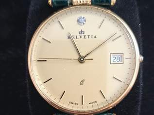 Helvetia Luxus Uhr in 585 14K. Gelbgold, 900 €, Kleidung & Schmuck-Accessoires, Uhren, Schmuck in 2700 Wiener Neustadt