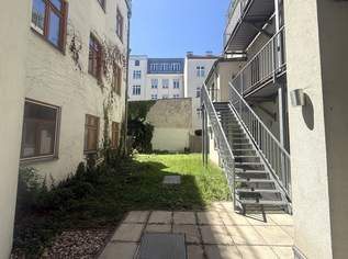 Nur ca. EUR 3.850 pro m² - 3 Zimmer Altbauwohnung im Erdgeschoss + 1 Terrasse mit Gartenblick - 3 Gehminuten zur U4 & U6, 289000 €, Immobilien-Wohnungen in 1150 Rudolfsheim-Fünfhaus