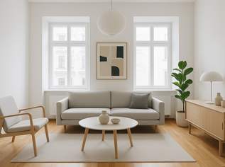 Wohnen im schönsten Altbauflair – 3 Zimmer mit Grünblick & Balkonoption, 465000 €, Immobilien-Wohnungen in 1030 Landstraße