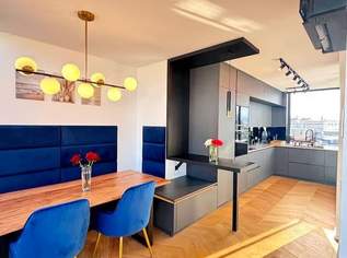 +++Erstbezug lichtdurchflutete 4-Zimmer Dachgeschosswohnung mit Wienblick und Bergblick + Terrasse- NESTROYPLATZ, 1390000 €, Immobilien-Wohnungen in 1020 Leopoldstadt