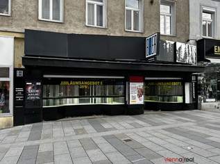 <<< KEINE ABLÖSE >>> TOPLAGE - UNBEFRISTET - 84 m2 Geschäftslokal in Fußgängerzone mit Lager und Gang-WC, 3866.51 €, Immobilien-Gewerbeobjekte in 1120 Meidling