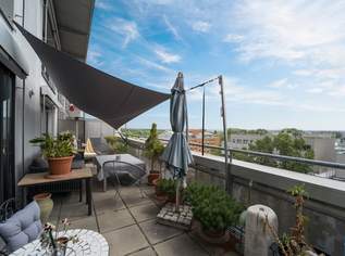 Lichtdurchfluteten Dachgeschoß-Maisonettewohnung mit traumhafter Terrasse und Grünblick!, 899000 €, Immobilien-Wohnungen in 1100 Favoriten