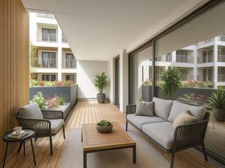ERSTBEZUG | Moderne 3-Zimmer-Wohnung mit traumhafter Loggia, 2695 €, Immobilien-Wohnungen in 1070 Neubau