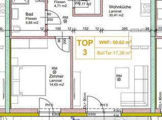 58m² Wohnfläche, 2 Zimmer mit Garten in Zurndorf Nähe Neusiedl & Bratislava & Nickelsdorf, 762 €, Immobilien-Wohnungen in 2424 Zurndorf