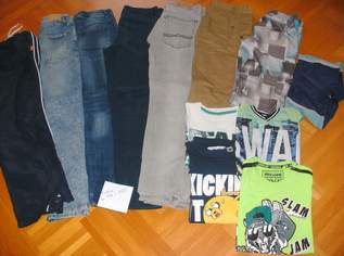 Knabenbekleidung Gr.146/150 , 4x Jeans, T-Shirts (lang und kurzärmlig ),