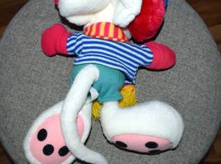 Alte Original Plüschfigur Diddl mit Ohrschützer 30 cm Alte Original Plüschfigur Diddl mit Ohrschützer 30 cm