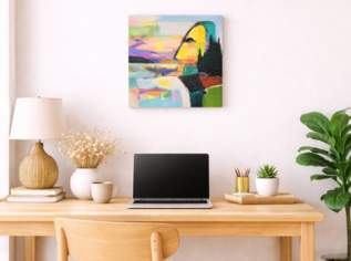 Acrylgemälde "Mondgöttin vom Mondsee in Salzkammergut"