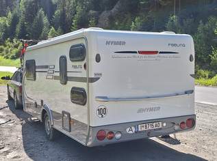 Hymer Eriba Feeling 380 - 4-Bett, 100 km/h-Zulassung, 15500 €, Auto & Fahrrad-Wohnwagen & Anhänger in 6020 Arzl