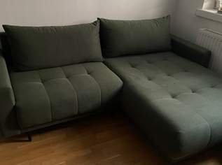 Styling Ecksofa in Flachgewebe/ grün Styling Ecksofa in Flachgewebe/ grün