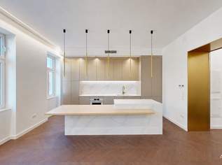 Leben im Alsergrund – Hochwertig sanierte Altbauwohnung mit Terrasse mit Designer-Möblierung und -Küche, 599000 €, Immobilien-Wohnungen in 1090 Alsergrund