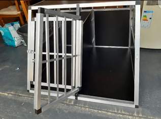Doppelte Aluminium-Jagdhundebox – 2 Türen – für den Kofferraum von Geländewagen – Neu Doppelte Aluminium-Jagdhundebox – 2 Türen – für den Kofferraum von Geländewagen – Neu