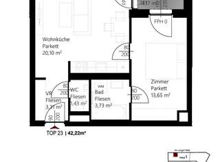 Am Langen Felde 52, 1220 Wien, 835 €, Immobilien-Wohnungen in 1220 Donaustadt