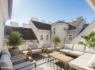 Sonniges Wohnjuwel im Dachgeschoß – Maisonette mit Terrassen nahe Kutschkermarkt, 890000 €, Immobilien-Wohnungen in 1180 Währing