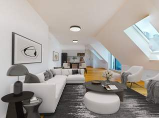 Erstbezug! Moderne Dachgeschosswohnungen samt Freiflächen in Ruhelage, 438000 €, Immobilien-Wohnungen in 1050 Margareten