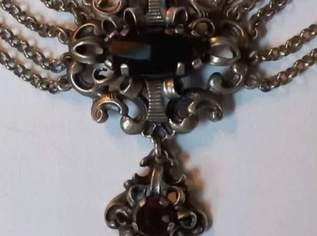 Historismus Collier, fünfreihiges Silber Collier & Ring, 835 Silber, Granat, 350 €, Kleidung & Schmuck-Accessoires, Uhren, Schmuck in 5730 Mittersill