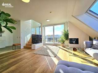 Exklusive 3-Zimmer-Dachgeschossmaisonette mit Panorama-Weitblick, 949000 €, Immobilien-Wohnungen in 1210 Floridsdorf
