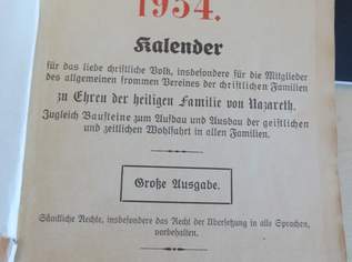 Kalender vintage 1934 die heilige Familie Kalender vintage 1934 die heilige Familie