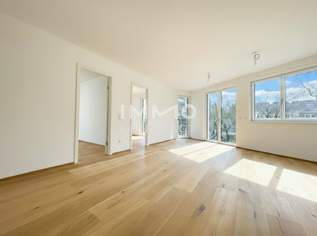 Lichtdurchflutete Balkonwohnung beim Marchfeldkanal – 3-Zimmer-Erstbezug, 395000 €, Immobilien-Wohnungen in 1210 Floridsdorf