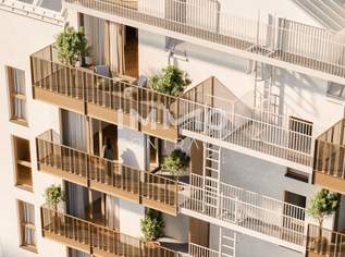 TOP 2-Zimmer-Dachgeschosswohnung mit Freifläche im Erstbezug, 299500 €, Immobilien-Wohnungen in 1220 Donaustadt