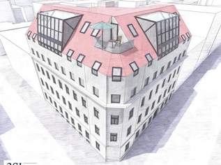 Baubewilligter Rohdachboden mit großem Entwicklungspotential in beliebter Wohngegend bei Schloss Schönbrunn, 995000 €, Immobilien-Wohnungen in 1120 Meidling