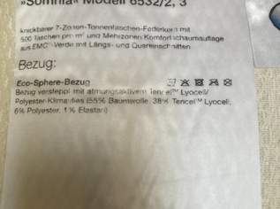 Matratze- "Taschenfederkernmatratze", 200 €, Marktplatz-Beauty, Gesundheit & Wellness in 3134 Gemeinde Nußdorf ob der Traisen