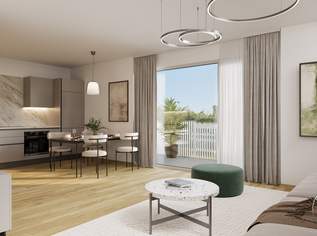 Oberlaa: Modernes Raumwunder mit ESG-Fokus und kühlem Kopf an heißen Tagen / 55 m² Panorama-Terrasse & Deckenkühlung + Eigengarten, 610000 €, Immobilien-Wohnungen in 1100 Favoriten Oberlaa: Modernes Raumwunder mit ESG-Fokus und kühlem Kopf an heißen Tagen / 55 m² Panorama-Terrasse & Deckenkühlung + Eigengarten, 610000 €, Immobilien-Wohnungen in 1100 Favoriten