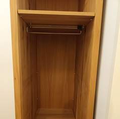 *neuwertig* Offener Garderobenschrank - Tischler-Anfertigung Massivholz EICHE