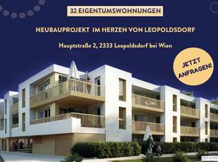 Zuhause IM LEO | Exklusive 2 Zimmer Gartenwohnung mit Terrasse | Tiefgarage im Gebäude | Hauptstraße | Frühjahr 2027 - Top 6, 296930 €, Immobilien-Wohnungen in 2333 Gemeinde Leopoldsdorf