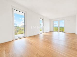 WOW-Balkon trifft Grünblick: 3-Zimmer-Erstbezug mit 28 m² Freifläche, Fußbodenkühlung & Geothermie, 406000 €, Immobilien-Wohnungen in 1210 Floridsdorf