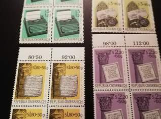 Österreichische Briefmarke WIPA 1965 Kompletter Satz in 4erBlocks, 8 €, Marktplatz-Antiquitäten, Sammlerobjekte & Kunst in 3400 Weidlingbach