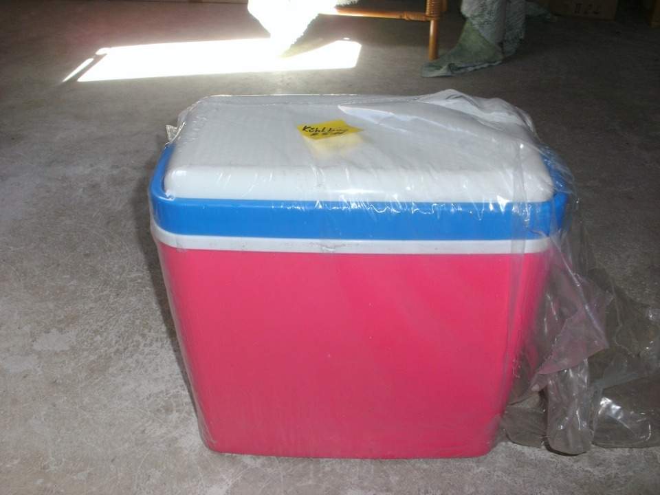 2x Kühlboxen 25 lt rot und blau 2x Kühlboxen 25 lt rot und blau