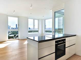 Hoch hinaus! 4-Zimmer-Wohnung mit Blick auf die Donau, 1350000 €, Immobilien-Wohnungen in 1220 Donaustadt