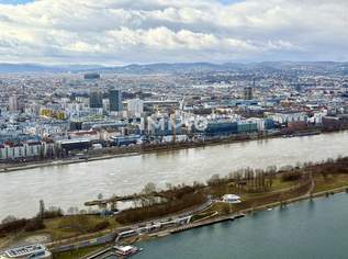 Skyline Living im DC2 Tower – 2 Zimmer, Westsonne & 15 m² Loggia mit Blick auf Kahlenberg & Leopoldsberg, 1850 €, Immobilien-Wohnungen in 1220 Donaustadt