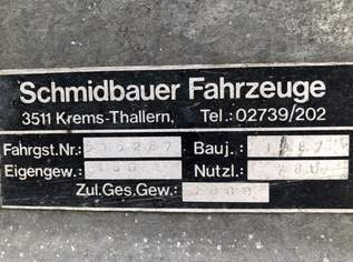 Einachsanhänger, gebremst Einachsanhänger, gebremst