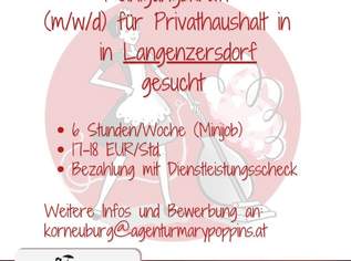 Haushaltshilfe / Reinigungskraft (m/w/d) in Langenzersdorf gesucht | Job-Nr. 506 Haushaltshilfe / Reinigungskraft (m/w/d) in Langenzersdorf gesucht | Job-Nr. 506