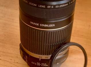 CANON ZOOM LENS EF-S 55-250mm 1:4-5.6 AF/ MF, STABILIZER, 150 €, Marktplatz-Kameras & TV & Multimedia in 1090 Alsergrund