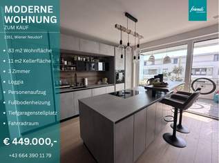 Moderne 3-Zimmer Wohnung mit Loggia und Tiefgaragenstellplatz!, 449000 €, Immobilien-Wohnungen in 2351 Gemeinde Wiener Neudorf Moderne 3-Zimmer Wohnung mit Loggia und Tiefgaragenstellplatz!, 449000 €, Immobilien-Wohnungen in 2351 Gemeinde Wiener Neudorf