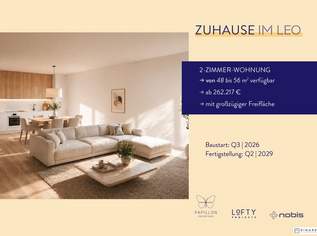 FÜR ANLEGER // Zuhause IM LEO | Gut geplante 3 Zimmer Wohnung mit Balkon | 2.OG | Tiefgarage im Gebäude | Hauptstraße | Sommer 2029 - Top 31, 380880 €, Immobilien-Wohnungen in 2333 Gemeinde Leopoldsdorf
