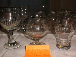 Kristallgläser mit Goldrand geschliffen, Wein, Bier,.. 16 Stück, 30 €, Haus, Bau, Garten-Geschirr & Deko in 9761 Amberg