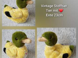 Vintage Stofftier Marke Tier mit Herz Ente 23cm FIXPREIS 25€/NUR SELBSTABHOLUNG 23 Bezirk, KEIN Versand 