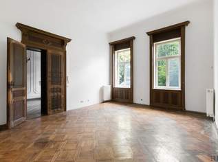 Historische Villa Seutter | sanierungsbedürftige 3 Zimmer-Gartenwohnung mit Atrium in Grünruhelage nähe U-Bahn | 4,40m Raumhöhe, 790000 €, Immobilien-Wohnungen in 1130 Hietzing