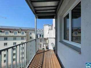 Im Dachgeschoßausbau: 3-Zimmerwohnung mit Balkon in U-Bahn-Nähe, 599000 €, Immobilien-Wohnungen in 1050 Margareten