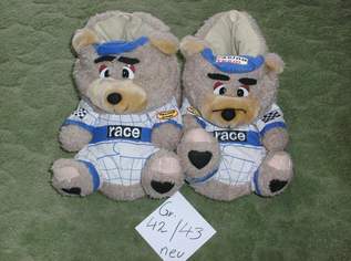 Plüschtier-Hauspatschen (Stofftier), Hüttenpatschen, Unisex,  Gr.42/43, angenehm warm, Neu, , 28 €, Kleidung & Schmuck-Damenkleidung in 9761 Amberg