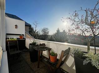 Reizendes Dachgeschoß-Juwel: zwei Terrassen und Kahlenbergblick in Floridsdorf, 295000 €, Immobilien-Wohnungen in 1210 Floridsdorf