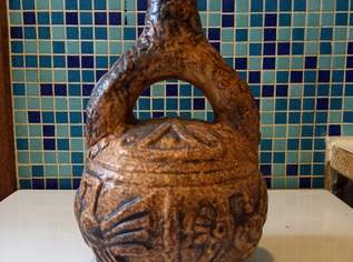 "Maya Tiki" Vase von Jasba Ceramics, Deutschland 1970